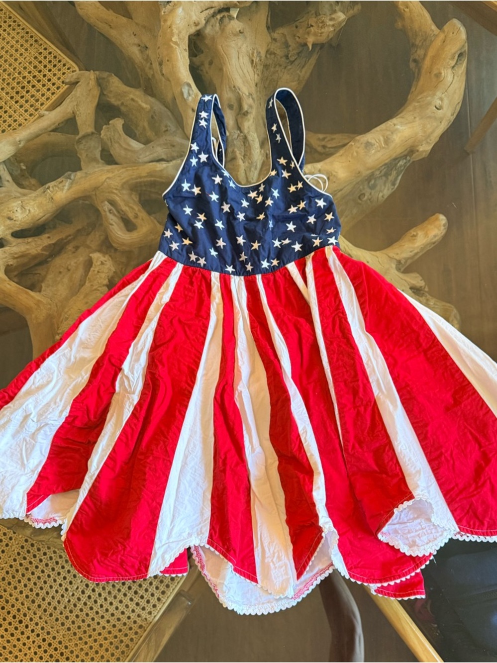 Girls Cotton Kids American Flag dress size 7